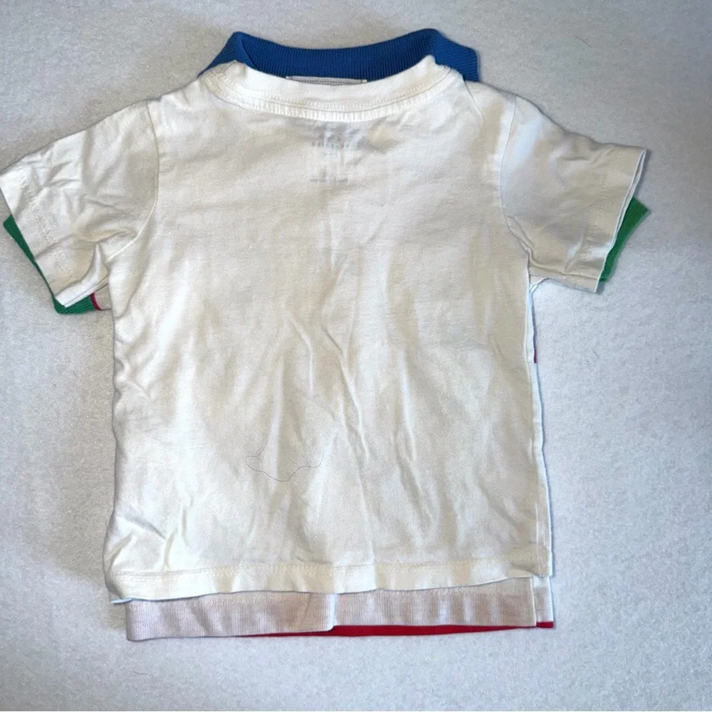 VTG OshKosh B'gosh Red and White Striped Polo